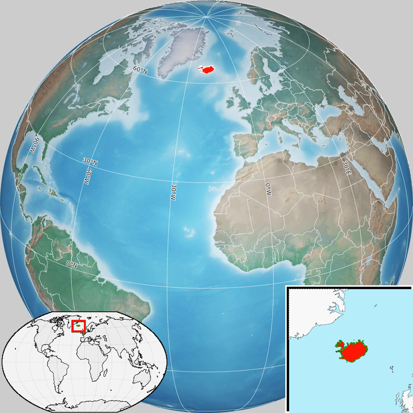 Localisation Islande