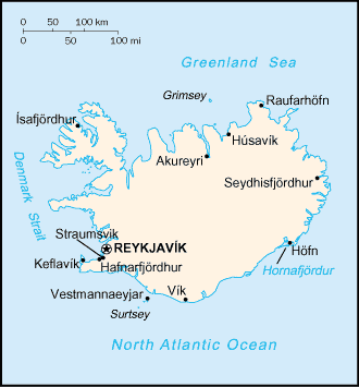 Carte Islande